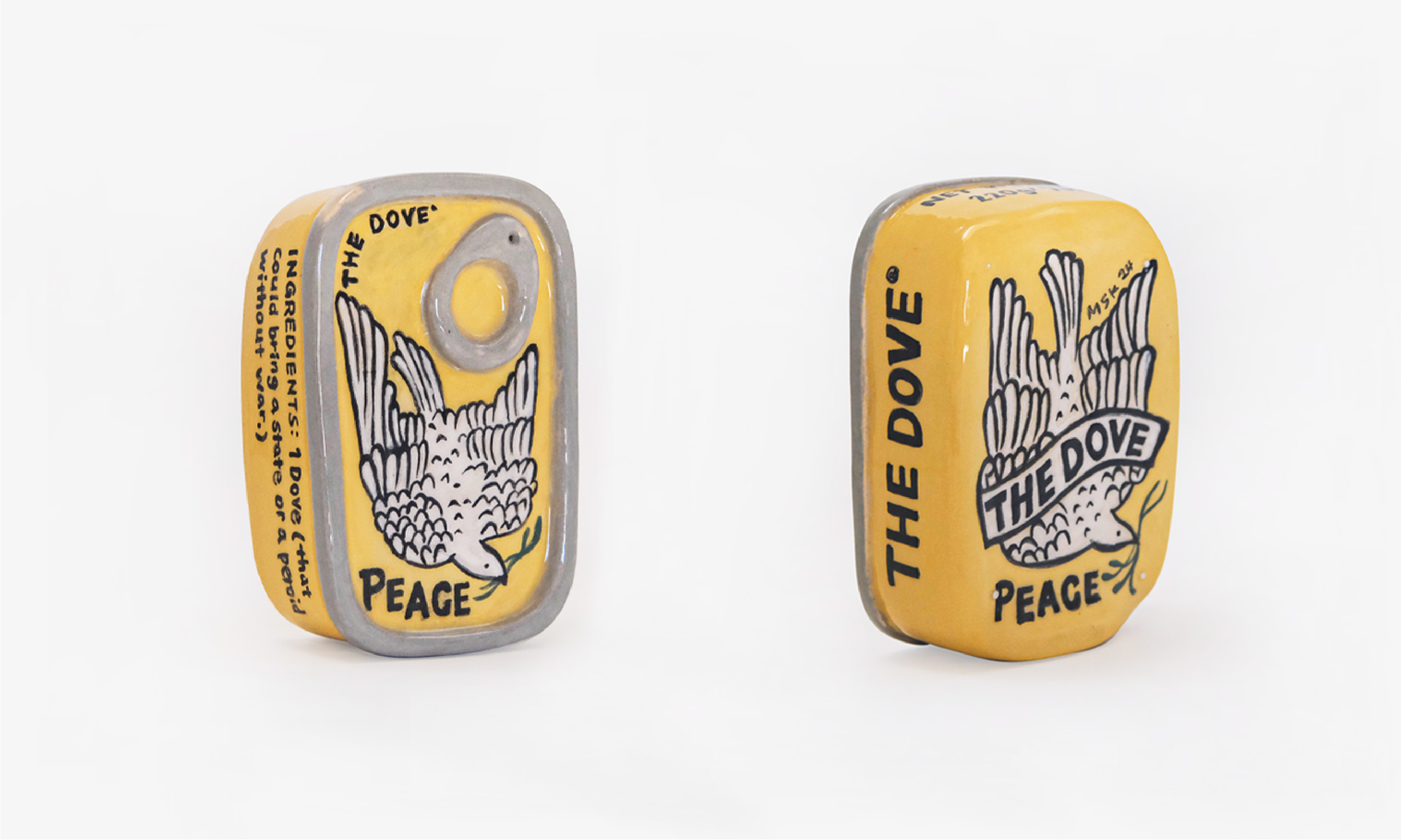 Buy-or-Die-Peace, a creative ceramic works by Mu-Se Kuo